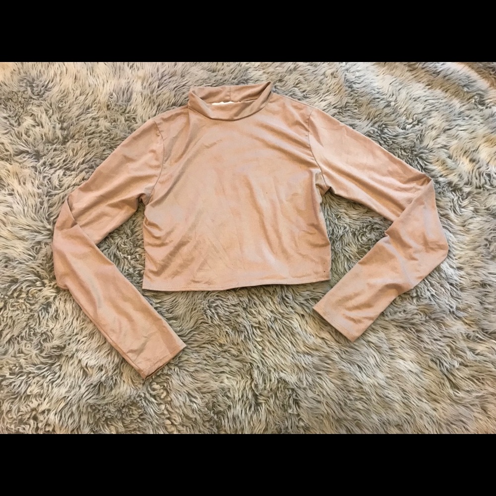 Stand Neck Crop Top